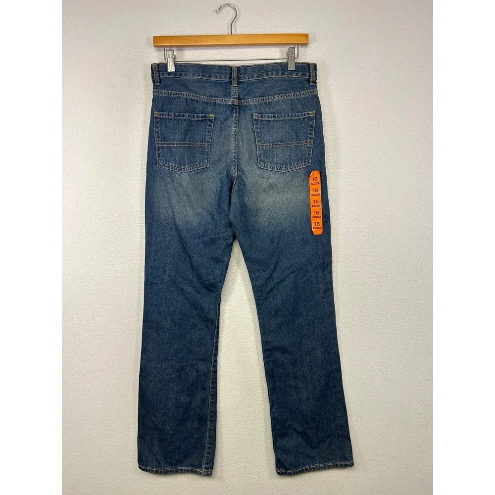 Classic‎ Casual The Childrens Place Boys 16 Blue Bootcut Denim Jeans Medium Wash